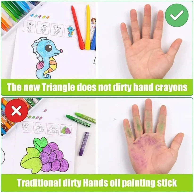 Plastic Crayon 18 pieces 9001