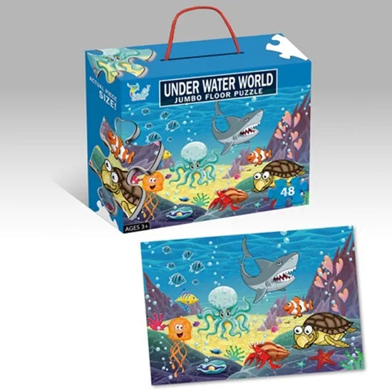 Under water world Jumbo Floor puzzle 48pcs 88136 puzzle size 90x60 MAS KIDZ