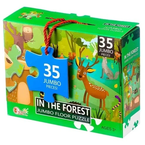 35 Pcs In The Forest Jumbo Floor Puzzle for Kids (Ages 3+) | Educational Large Jigsaw Animal Puzzle Toy for Toddlers MAS KIDZ