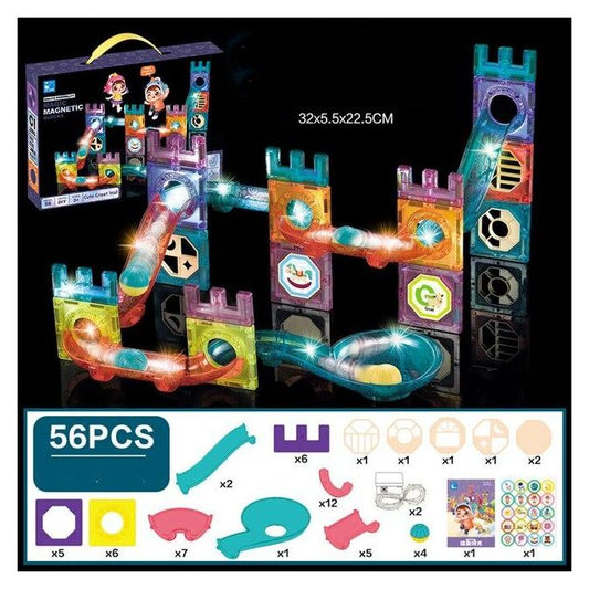 Magnetic Tile 56 Pieces Create Surprises MAS KIDZ