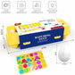 Matching eggs educational toy with packaging and dimensions displayed