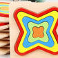 10 Colorful Geometrical Shape Wooden Puzzle Toy