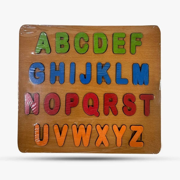 3D Wooden Capital letter ABC puzzle board