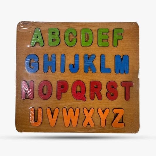 3D Wooden Capital letter ABC puzzle board