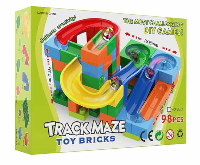 Track Maze Toy Bricks 98 pcs Lego Game marble run Code no 8201