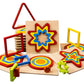 10 Colorful Geometrical Shape Wooden Puzzle Toy