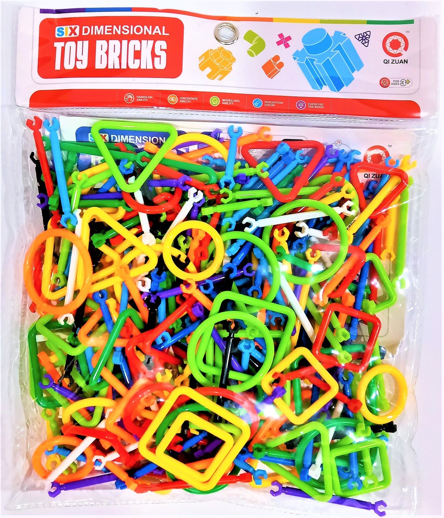 Smart Sticks Construction 300 Pieces Six Dimensional Toy Brick No QZ-04