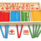 Mathematical intelligence stick math wooden toy Numbers Counting