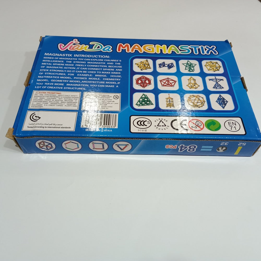 Magnastix Magnetic Toy 84 PCS