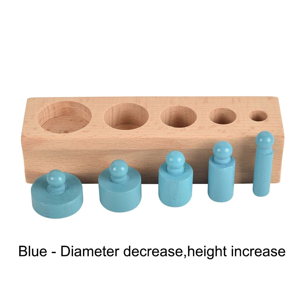 Knobbed Cylinder wooden toy