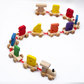 Digital Small Wooden Train for Children Toddlers 0-9 Number Figures Railway Wood Kids Educational Toys Gift