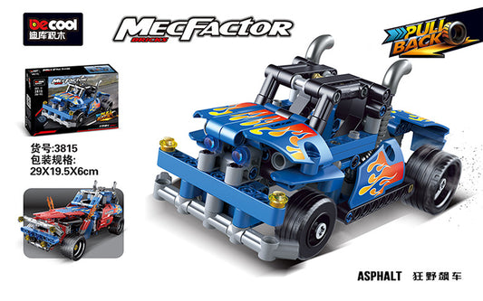 MECFACTOR 3815 BLUEICER-WILDSWORD DECOOL LEGO PULL BACK