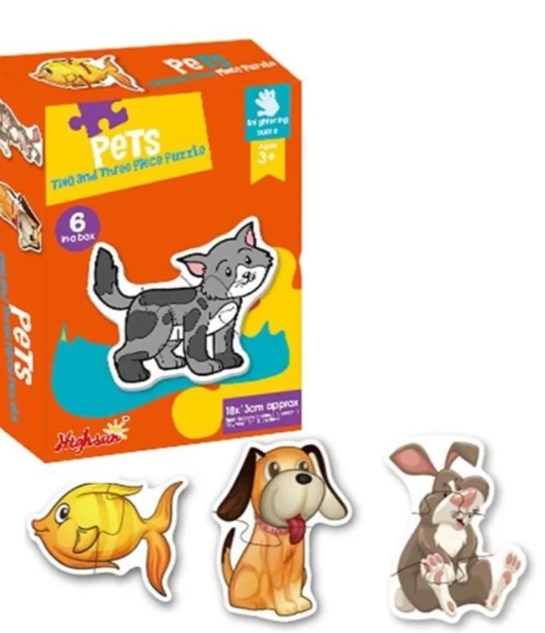 Pets Two and Three Piece Puzzle 88066 maskidz-3dm