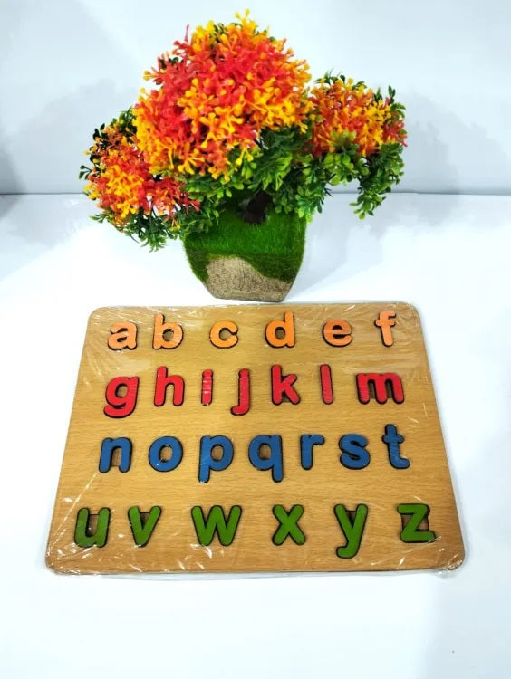 3D Wooden small letter abc puzzle board