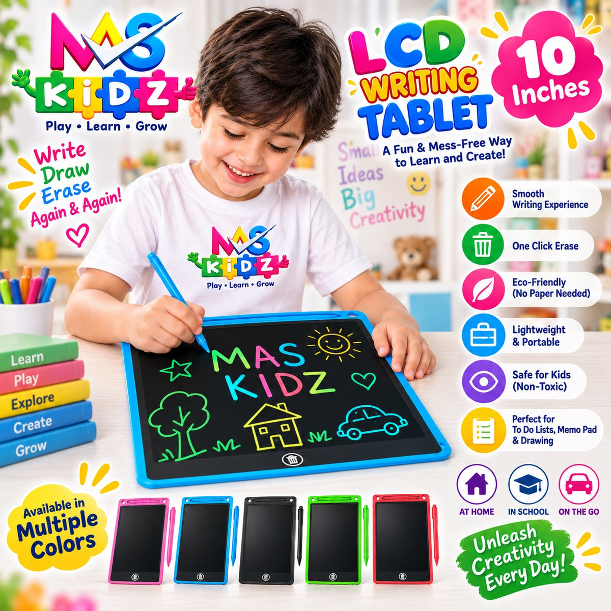 10 Inch LCD Writing Tablet for Kids