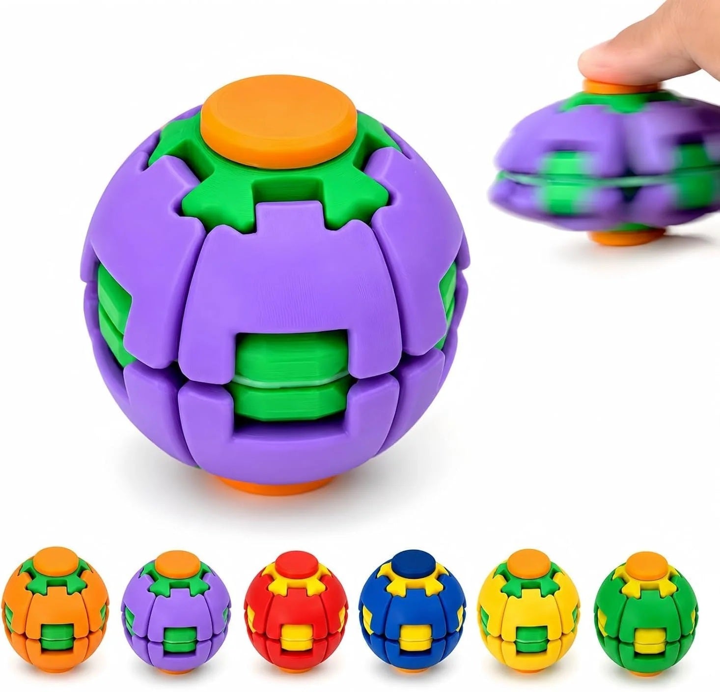 Spinning Flat Ball 3D Spinning Fidget Ball Toy MAS KIDZ