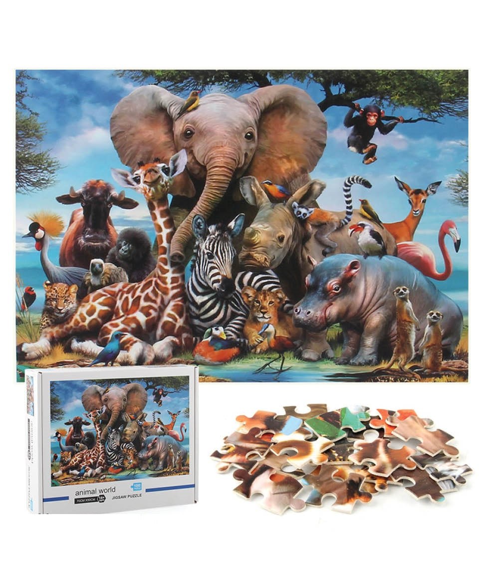 Animal world jigsaw puzzle 1000 pieces MAS KIDZ
