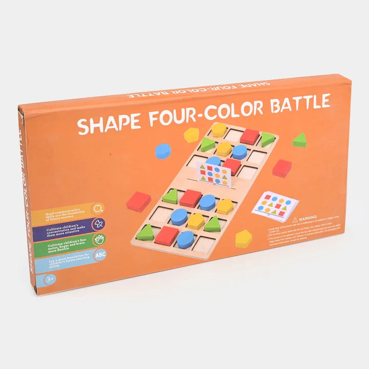 Shape Four Color Battle Wooden