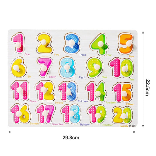 Wooden Number Puzzle Nobe 1 to 20