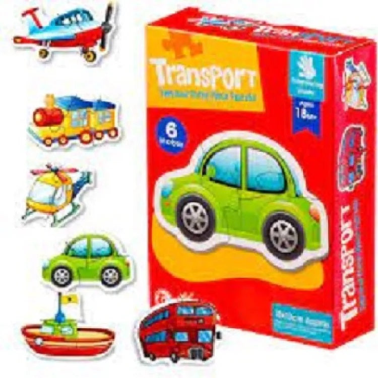 Transport Two to Three Piece Puzzle 6in1 88063 MAS KIDZ