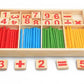 Mathematical intelligence stick math wooden toy Numbers Counting