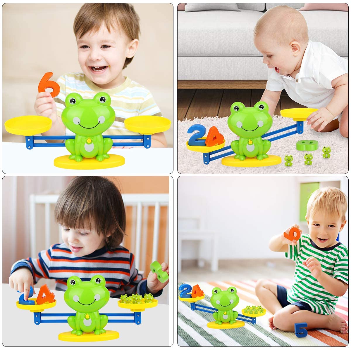 Libra Frog Intelligent Game Balancing and Mathematical Balance Scale game E005