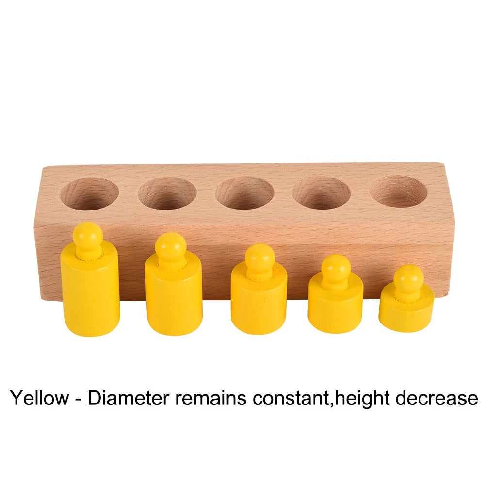 Knobbed Cylinder wooden toy