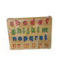 3D Wooden small letter abc puzzle board