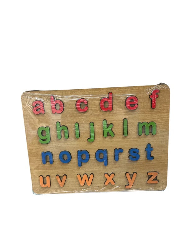 3D Wooden small letter abc puzzle board