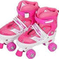 Quad Roller Skates 2 Rows 4 Wheels  Without Safety Gears Sakting Shoes