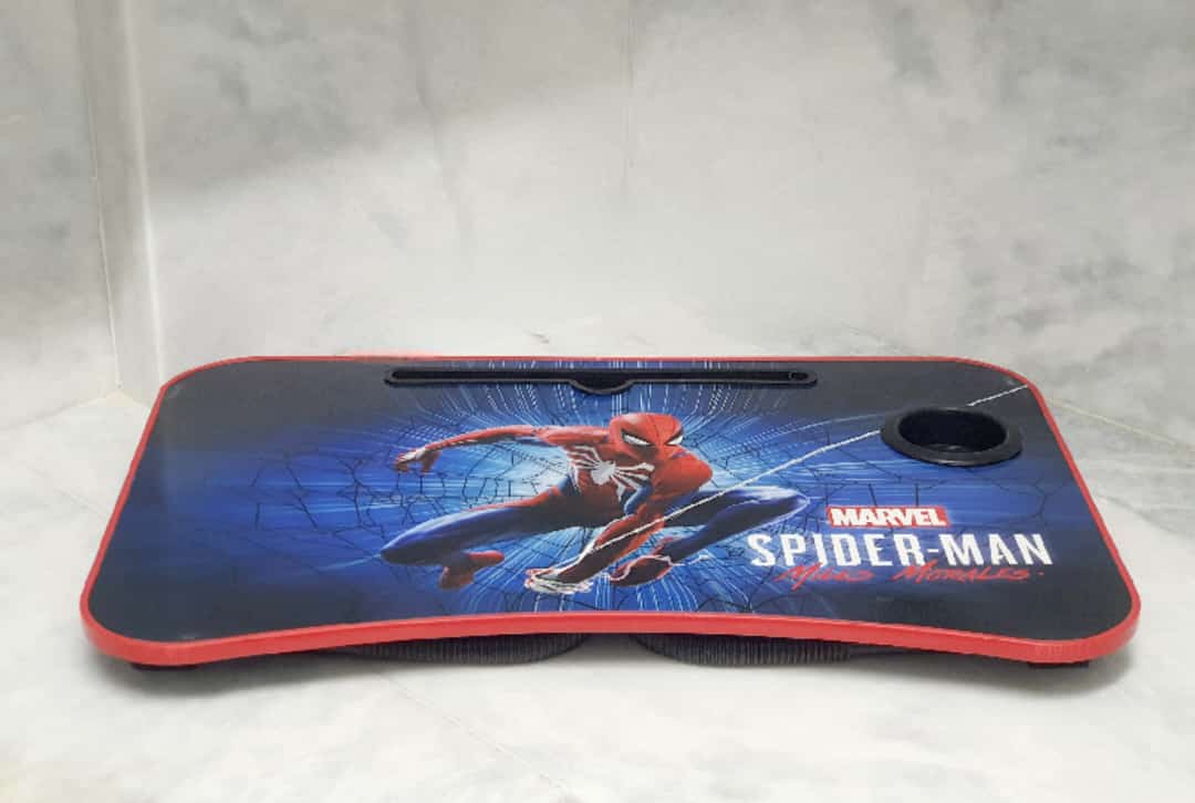 Wooden Folding Study Table / Laptop Table for Kids - 4 Designs (Spider-Man, Frozen, Princess, Cars)