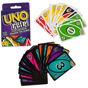 Uno Flip Mattel Game Traditional Card Games Original Imported Double sided print card MAS KIDZ