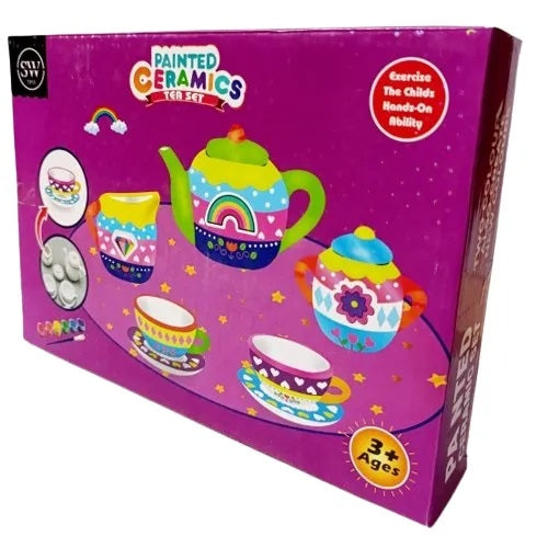 Painted Tea Set 09 Pieces Local SW Toy 001