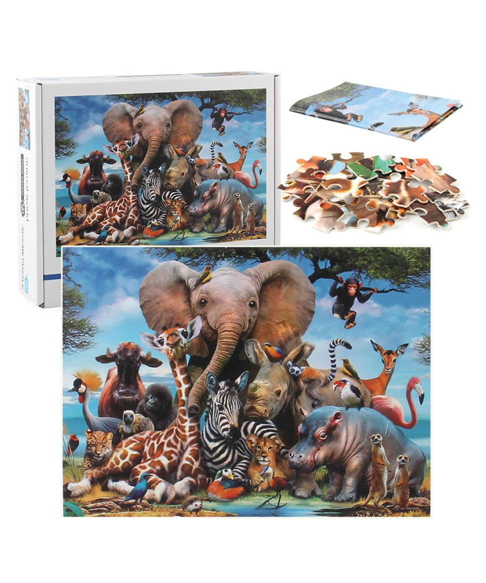 Animal world jigsaw puzzle 1000 pieces MAS KIDZ