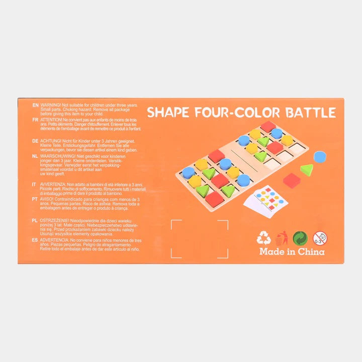 Shape Four Color Battle Wooden