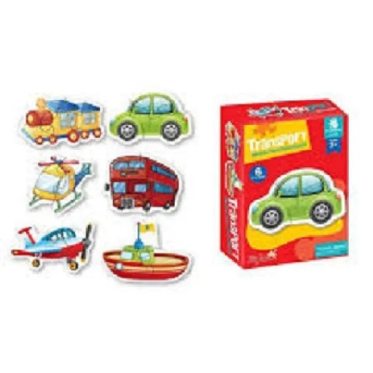Transport Two to Three Piece Puzzle 6in1 88063 MAS KIDZ