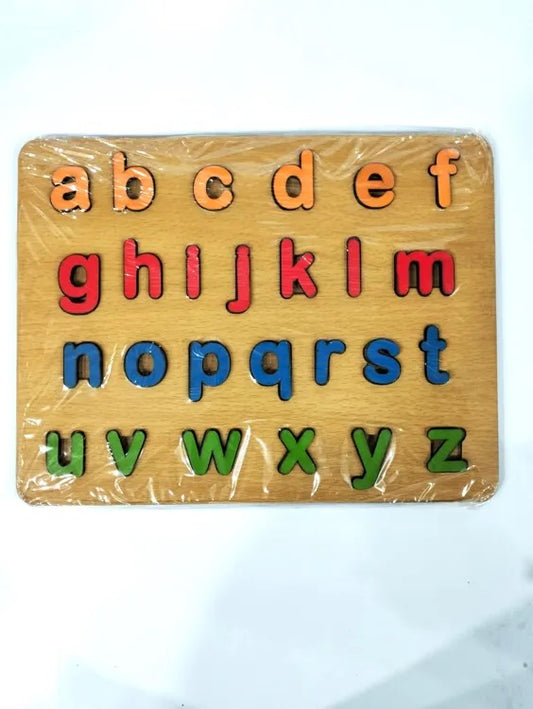3D Wooden small letter abc puzzle board