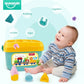 Shape matching blocks for toddlers with sorting bucket