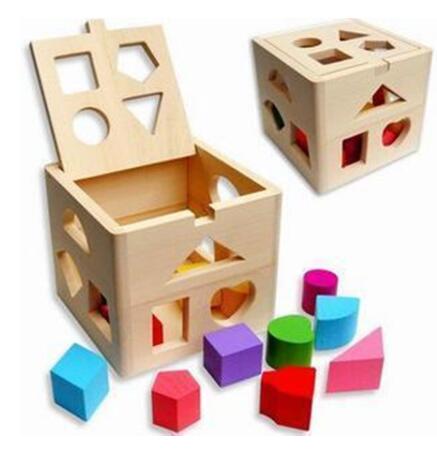 Fifteen Hole Shape Intelligence Box wooden toy