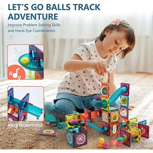 Magnetic Tile 56 Pieces Create Surprises MAS KIDZ