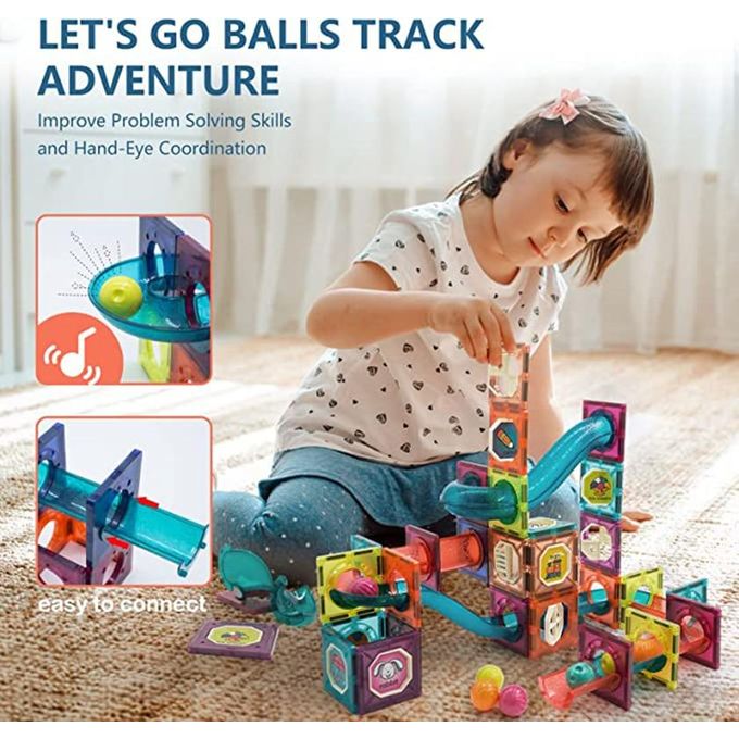 Magnetic Tile 56 Pieces Create Surprises MAS KIDZ