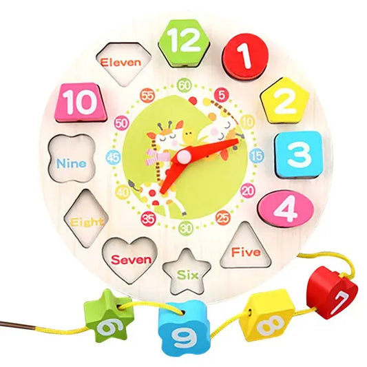 Seton Clock wooden toy maskidz-3dm