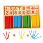 Mathematical intelligence stick math wooden toy Numbers Counting