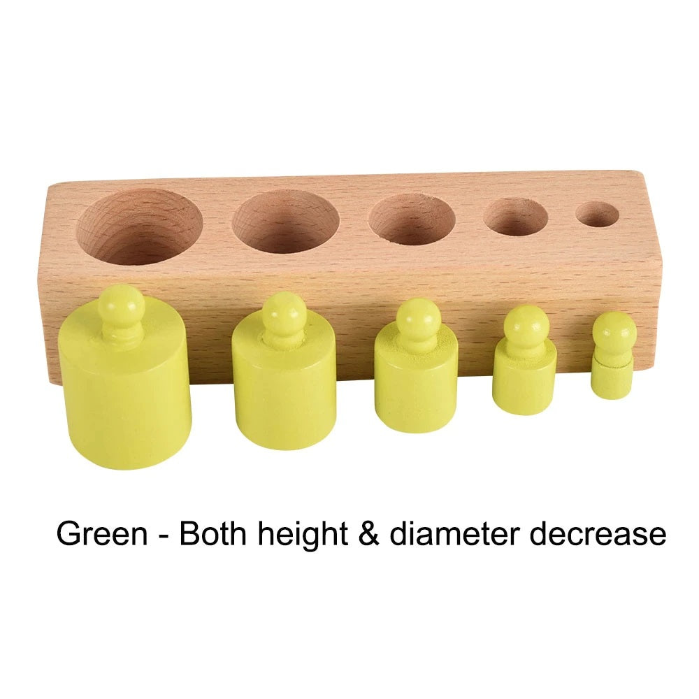 Knobbed Cylinder wooden toy