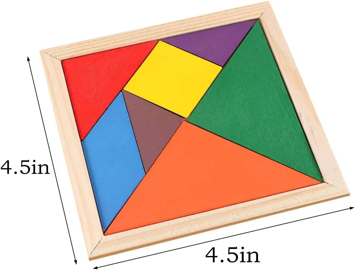 Wooden Tangram Puzzle Sheet 2824 MAS KIDZ