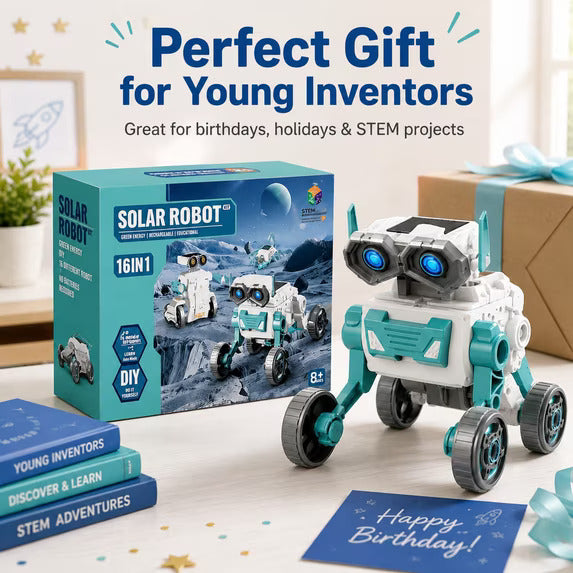 16-in-1 Solar Robot Kit No 713– DIY STEM Educational Building Toy for Kids 8+