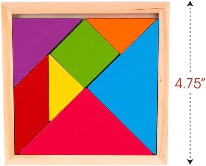Wooden Tangram Puzzle Sheet 2824 MAS KIDZ