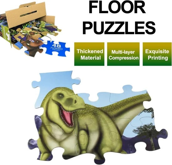 Dinosaur Jumbo Floor Puzzle 88098 48 pieces MAS KIDZ
