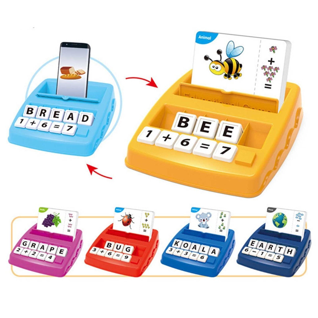 2 in 1 Matching Letter Game Number Math Counting Alphabet Word Spelling Object