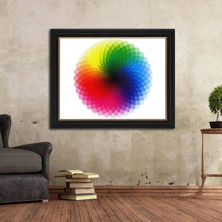 Round puzzle rainbow circle 1000 pieces MAS KIDZ